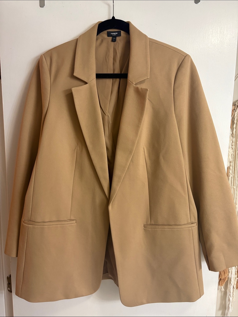 Express Camel Tailored Blazer Jacket XL